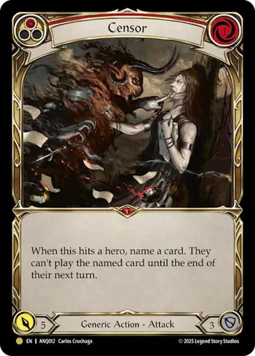 Censor (Red) (Gold) [ANQ012] (Compendium of Rathe - Antiquity Pack) | Magic Magpie