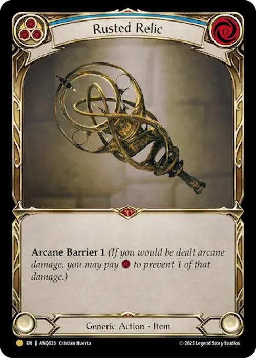 Rusted Relic (Blue) (Gold) [ANQ023] (Compendium of Rathe - Antiquity Pack) | Magic Magpie