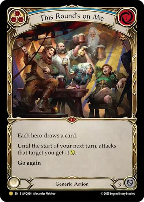 This Rounds On Me (Blue) (Gold) [ANQ024] (Compendium of Rathe - Antiquity Pack)  Rainbow Foil | Magic Magpie