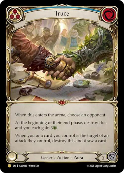 Truce (Blue) (Gold) [ANQ025] (Compendium of Rathe - Antiquity Pack) | Magic Magpie