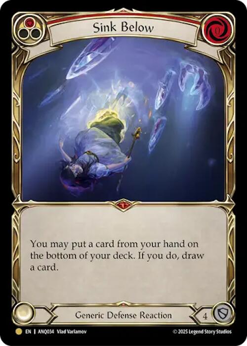 Sink Below (Red) (Gold) [ANQ034] (Compendium of Rathe - Antiquity Pack) | Magic Magpie