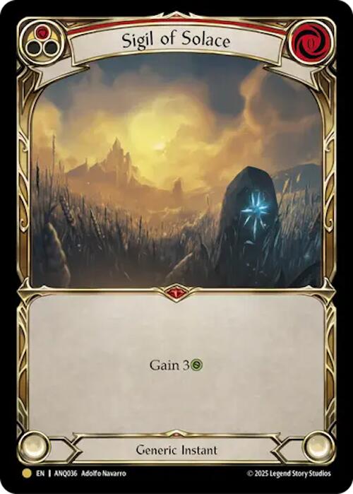 Sigil Of Solace (Red) (Gold) [ANQ036] (Compendium of Rathe - Antiquity Pack) | Magic Magpie