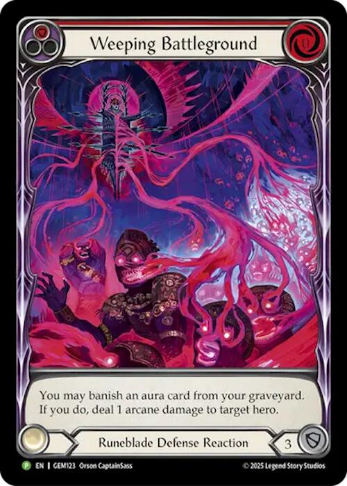 Weeping Battleground [GEM123] (GEM Pack 4)  Rainbow Foil | Magic Magpie