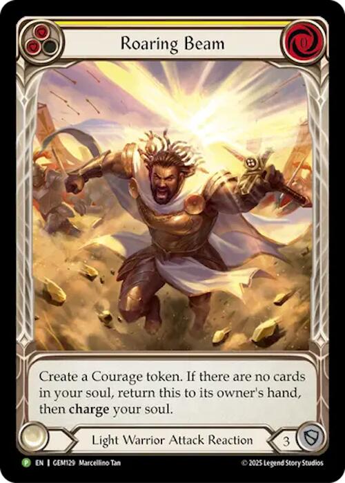 Roaring Beam [GEM129] (GEM Pack 4)  Rainbow Foil | Magic Magpie