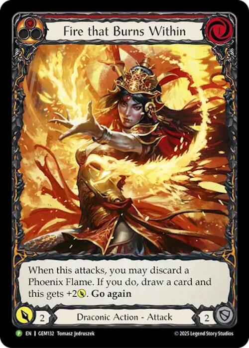 Fire that Burns Within [GEM132] (GEM Pack 4)  Rainbow Foil | Magic Magpie