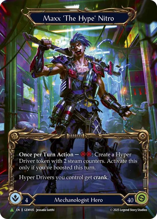 Maxx 'The Hype' Nitro [GEM105] (GEM Pack 4)  Cold Foil | Magic Magpie