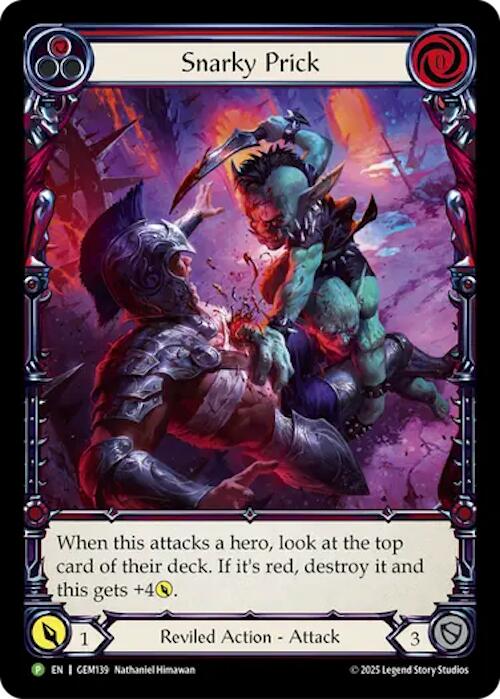 Snarky Prick [GEM139] (GEM Pack 4)  Rainbow Foil | Magic Magpie