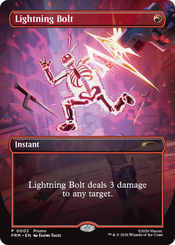 Lightning Bolt (Borderless) [Wizards Play Network 2026] | Magic Magpie