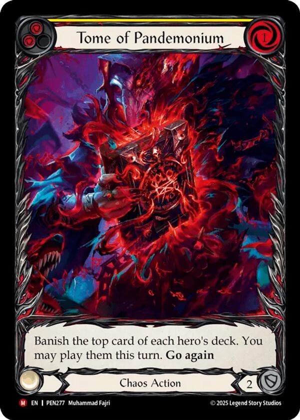 Tome Of Pandemonium (Yellow) (Extended Art) [PEN277] (Compendium of Rathe)  Rainbow Foil | Magic Magpie