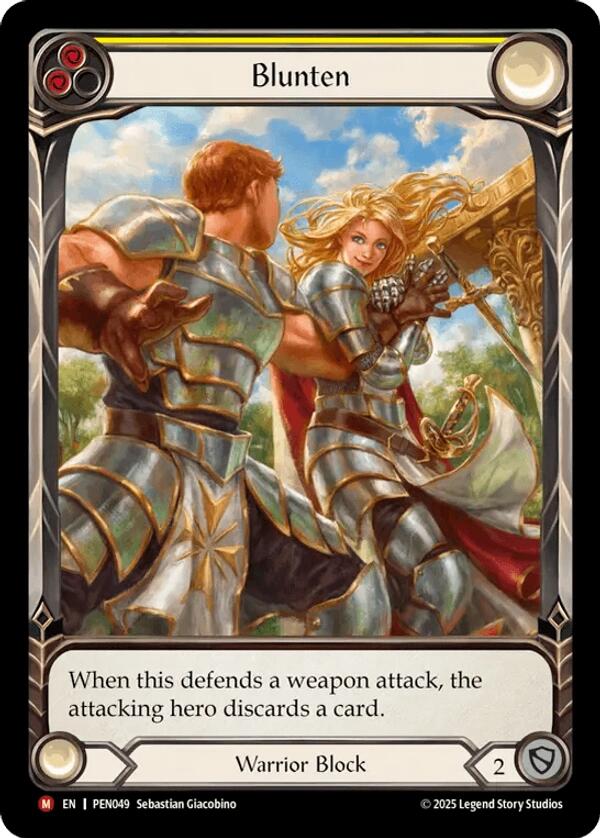 Blunten (Yellow) (Extended Art) [PEN049] (Compendium of Rathe)  Rainbow Foil | Magic Magpie
