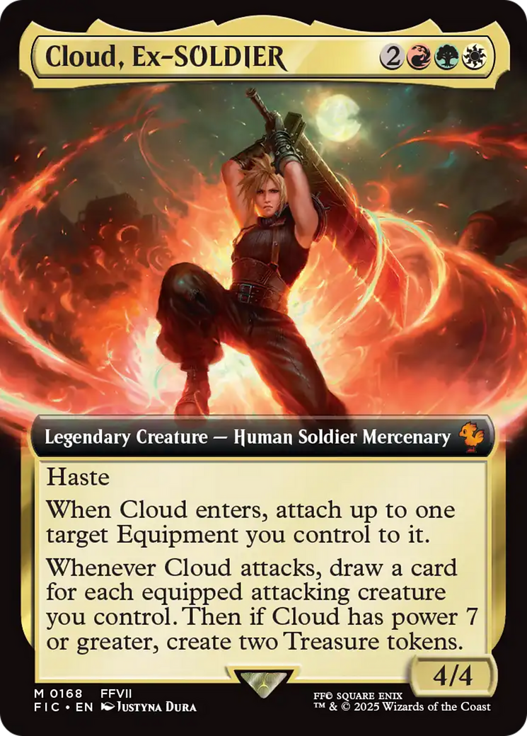 Cloud, Ex-SOLDIER (Extended Art) [FINAL FANTASY Commander] | Magic Magpie