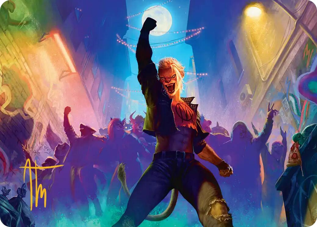 Sally Pride, Lioness Leader Art Card (Gold-Stamped Signature) [Teenage Mutant Ninja Turtles Art Series] | Magic Magpie