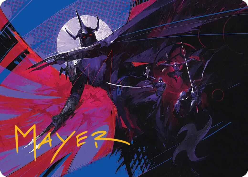 Shredder's Technique Art Card (Gold-Stamped Signature) [Teenage Mutant Ninja Turtles Art Series] | Magic Magpie