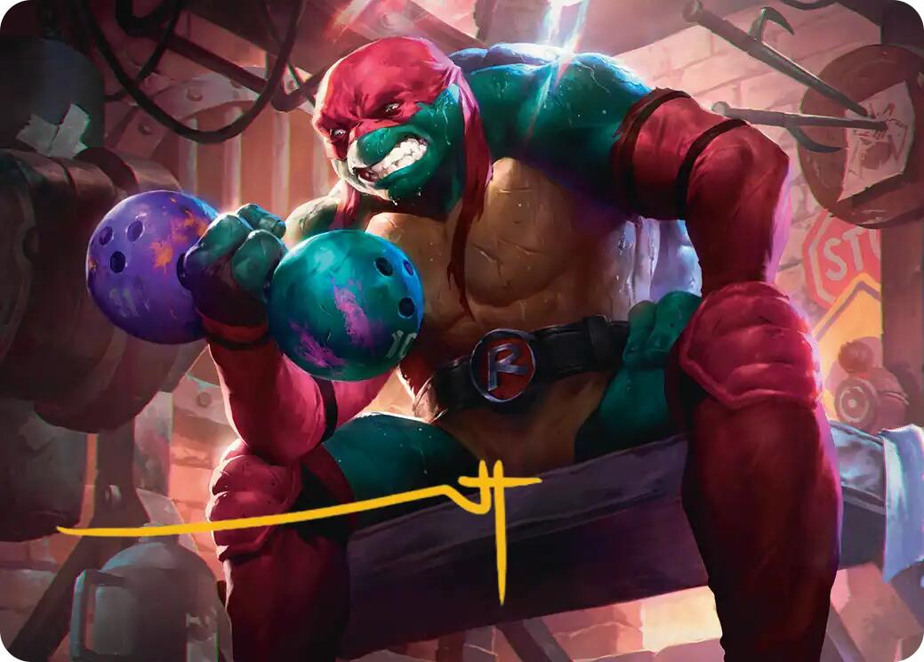 Raphael, Tough Turtle Art Card (Gold-Stamped Signature) [Teenage Mutant Ninja Turtles Art Series] | Magic Magpie