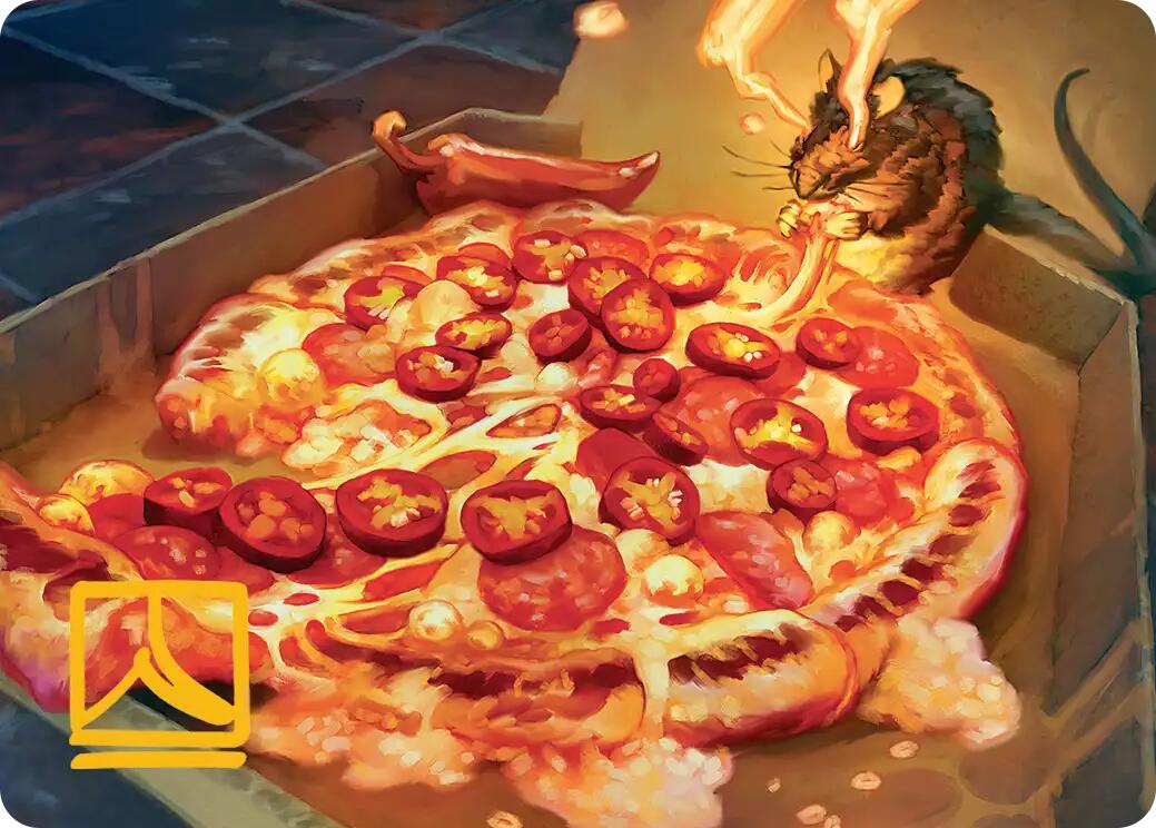 Spicy Oatmeal Pizza Art Card (Gold-Stamped Signature) [Teenage Mutant Ninja Turtles Art Series] | Magic Magpie
