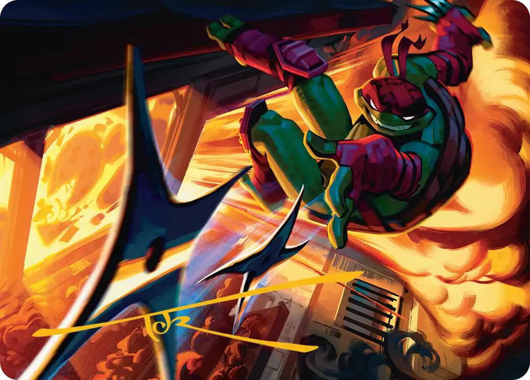 Storm of Steel Art Card (Gold-Stamped Signature) [Teenage Mutant Ninja Turtles Art Series] | Magic Magpie