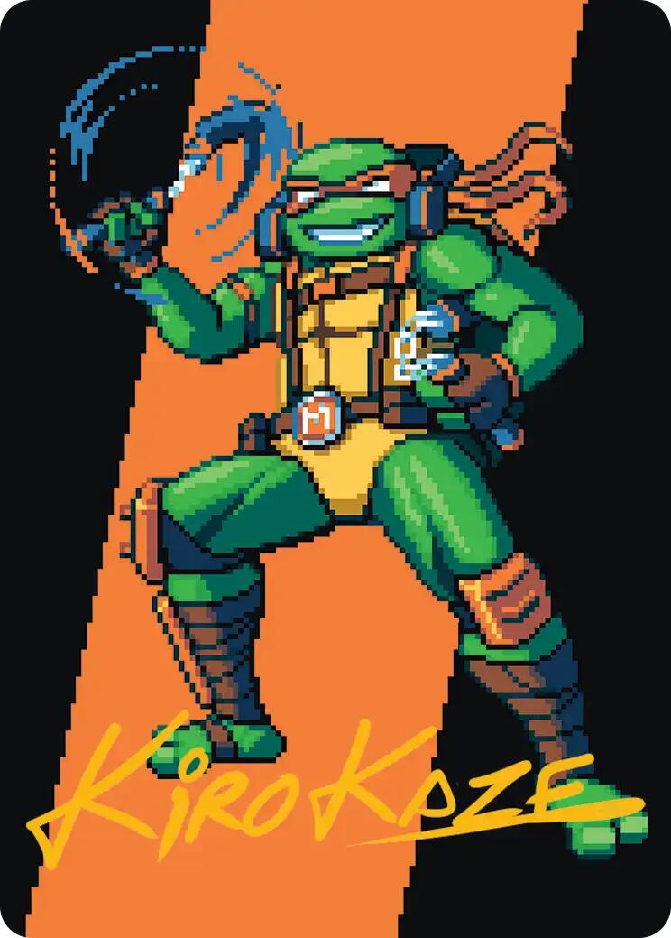 Michelangelo, the Heart Art Card (Gold-Stamped Signature) [Teenage Mutant Ninja Turtles Art Series] | Magic Magpie