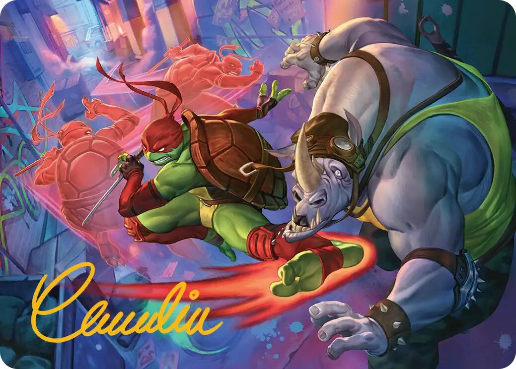 Super Combo Art Card (Gold-Stamped Signature) [Teenage Mutant Ninja Turtles Art Series] | Magic Magpie