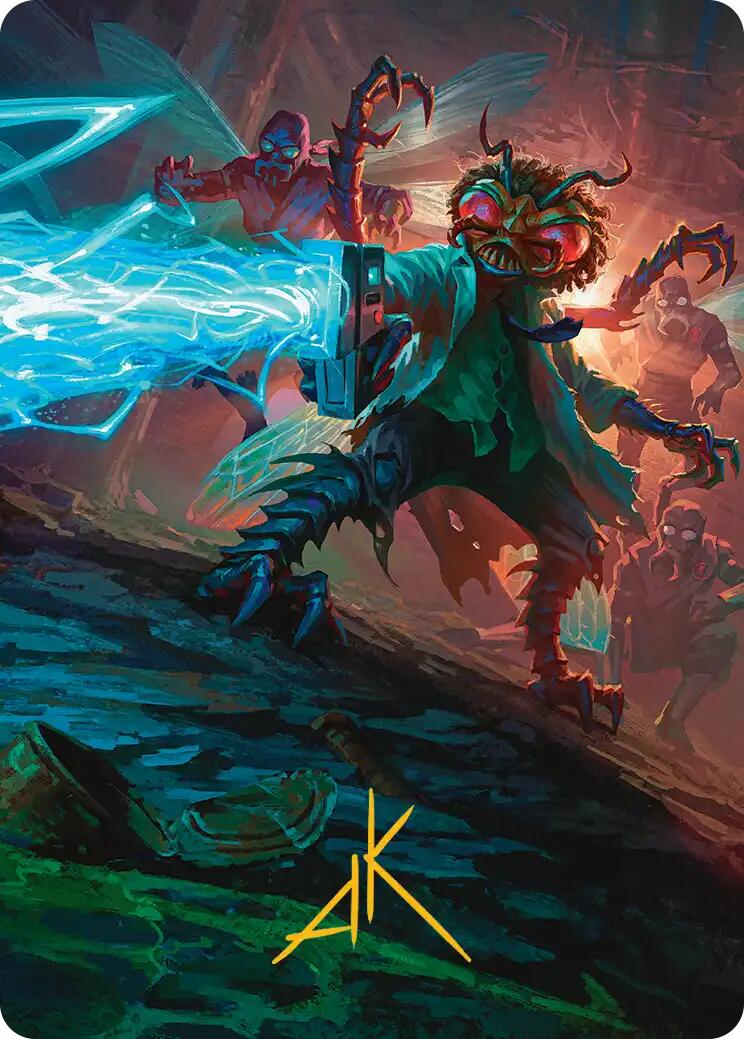 Baxter, Exzzperimental Zzientist Art Card (Gold-Stamped Signature) [Teenage Mutant Ninja Turtles Art Series] | Magic Magpie