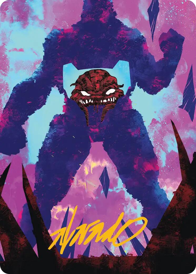 Krang, Utrom Warlord Art Card (Gold-Stamped Signature) [Teenage Mutant Ninja Turtles Art Series] | Magic Magpie