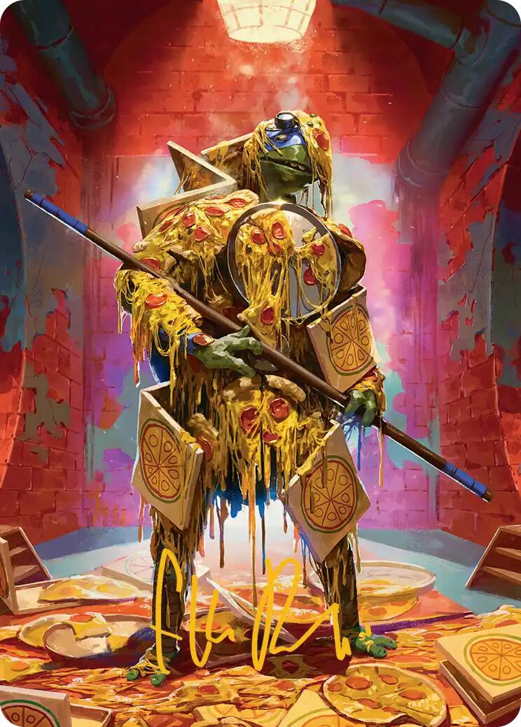 Commander's Plate Art Card (Gold-Stamped Signature) [Teenage Mutant Ninja Turtles Art Series] | Magic Magpie