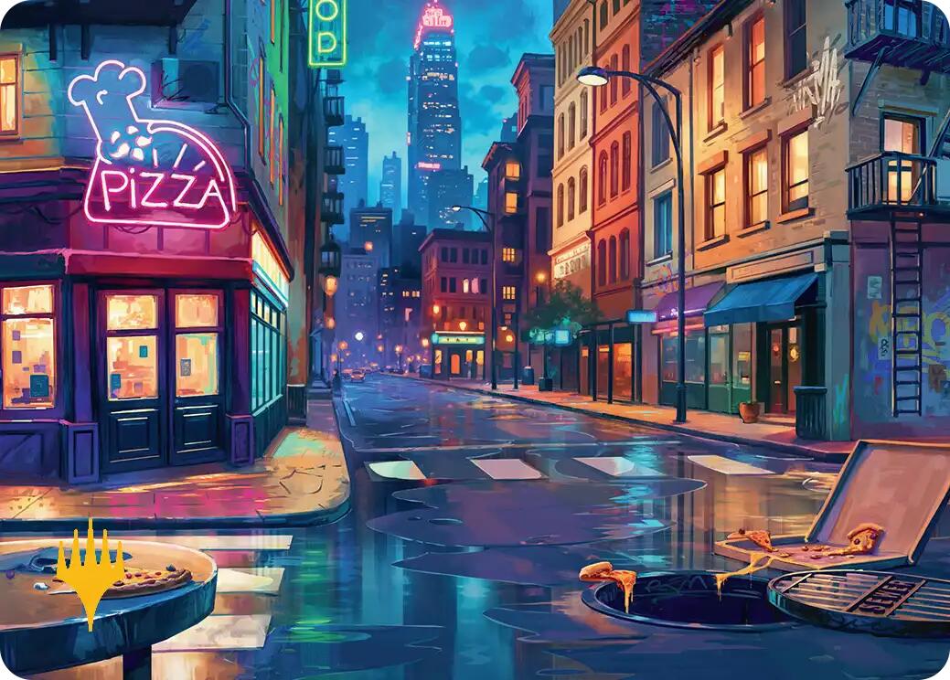 Plains Art Card (Gold-Stamped) [Teenage Mutant Ninja Turtles Art Series] | Magic Magpie