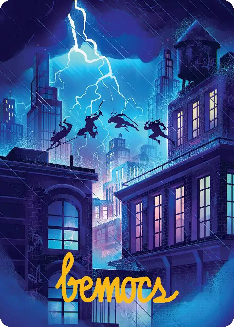 Island Art Card (37/54) (Gold-Stamped Signature) [Teenage Mutant Ninja Turtles Art Series] | Magic Magpie