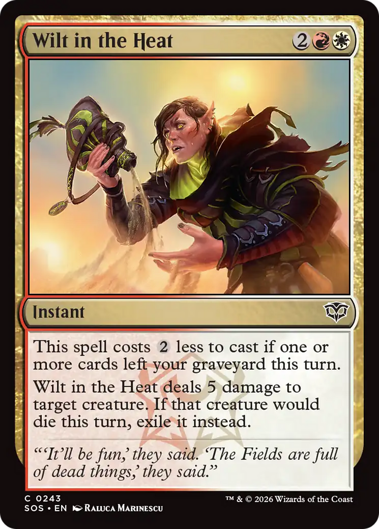 Wilt in the Heat [Secrets of Strixhaven] | Magic Magpie
