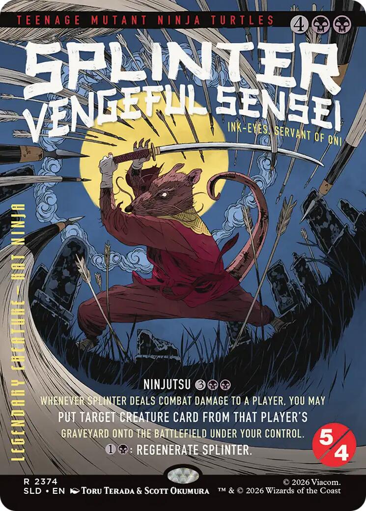 Splinter, Vengeful Sensei - Ink-Eyes, Servant of Oni [Secret Lair Drop Series] | Magic Magpie