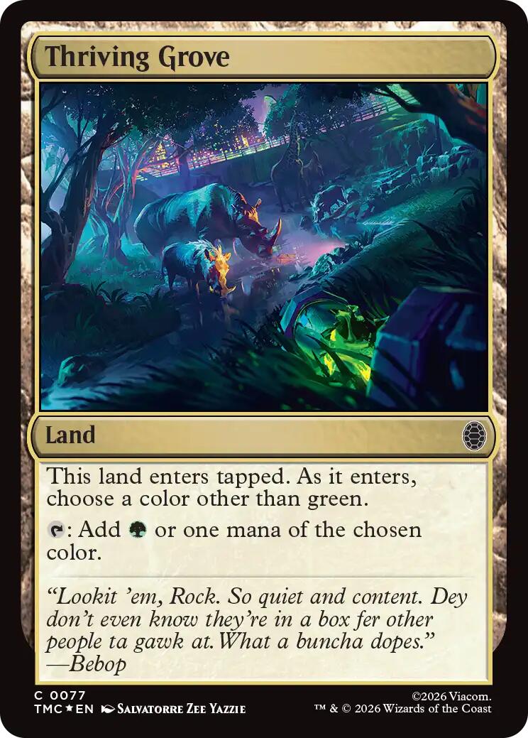 Thriving Grove (Surge Foil) [Teenage Mutant Ninja Turtles Commander] | Magic Magpie