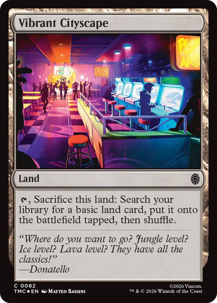 Vibrant Cityscape (Surge Foil) [Teenage Mutant Ninja Turtles Commander] | Magic Magpie