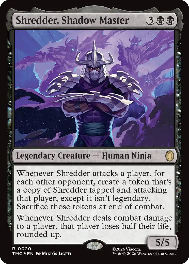 Shredder, Shadow Master (Surge Foil) [Teenage Mutant Ninja Turtles Commander] | Magic Magpie