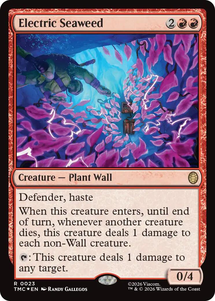 Electric Seaweed (Surge Foil) [Teenage Mutant Ninja Turtles Commander] | Magic Magpie
