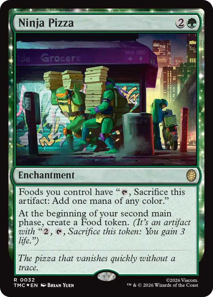 Ninja Pizza (Surge Foil) [Teenage Mutant Ninja Turtles Commander] | Magic Magpie