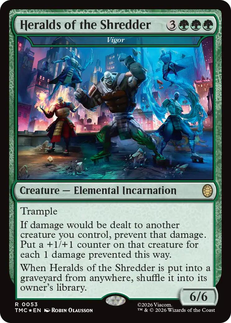 Heralds of the Shredder - Vigor (Surge Foil) [Teenage Mutant Ninja Turtles Commander] | Magic Magpie