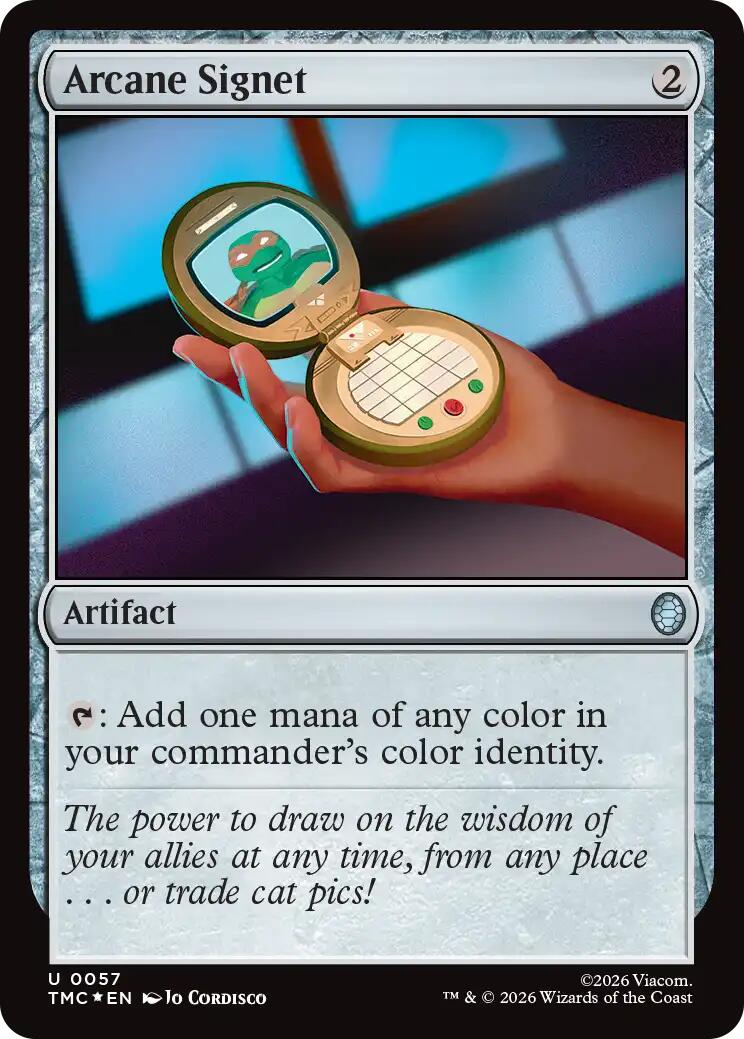 Arcane Signet (Surge Foil) [Teenage Mutant Ninja Turtles Commander] | Magic Magpie