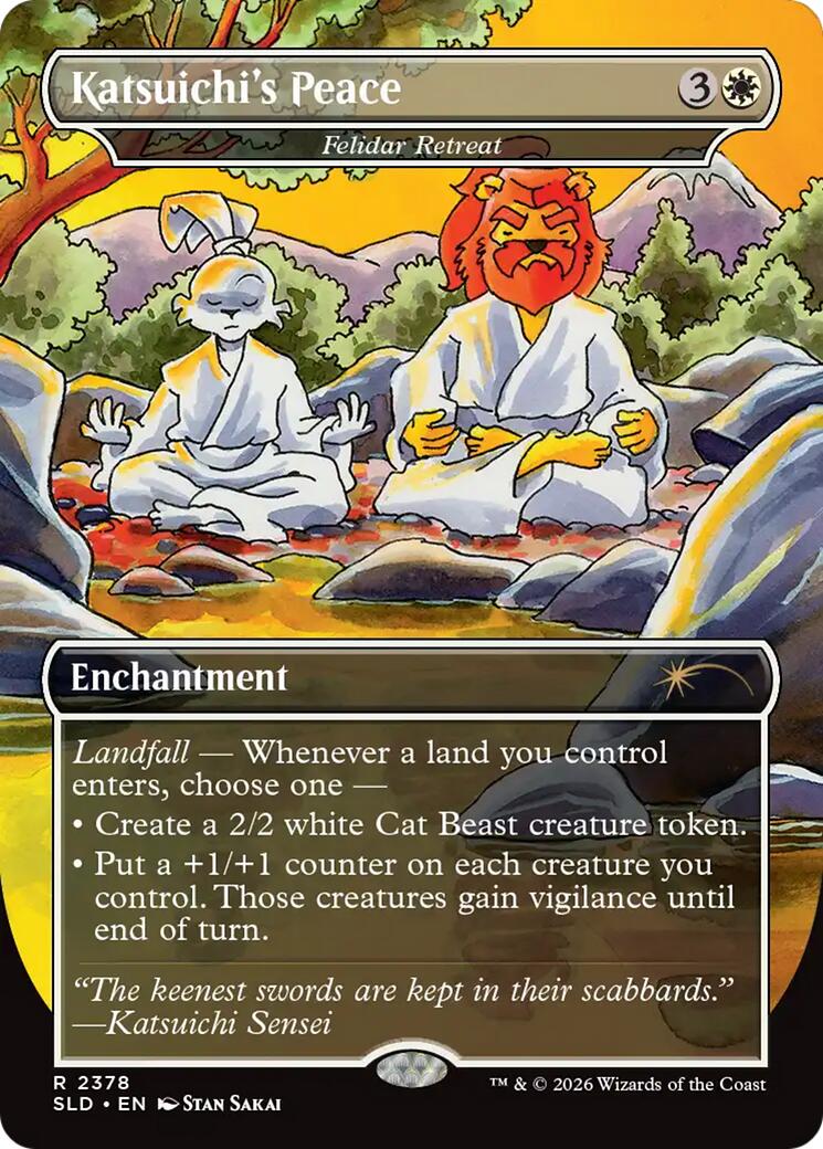 Katsuichi's Peace - Felidar Retreat [Secret Lair Drop Series] | Magic Magpie