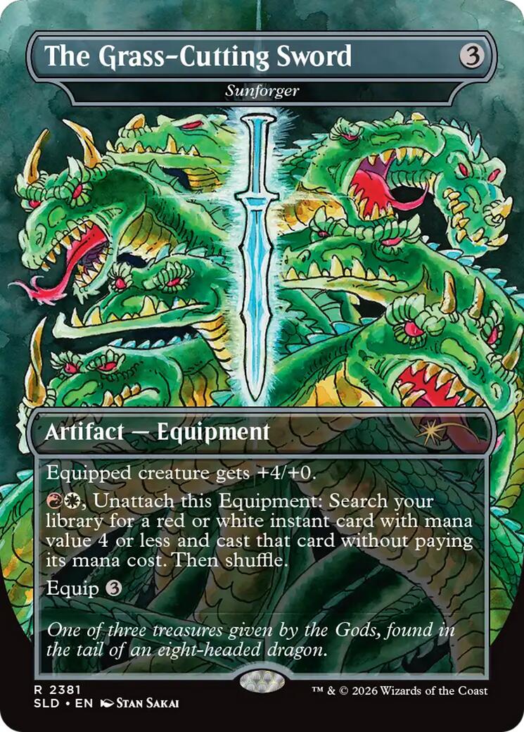 The Grass-Cutting Sword - Sunforger [Secret Lair Drop Series] | Magic Magpie