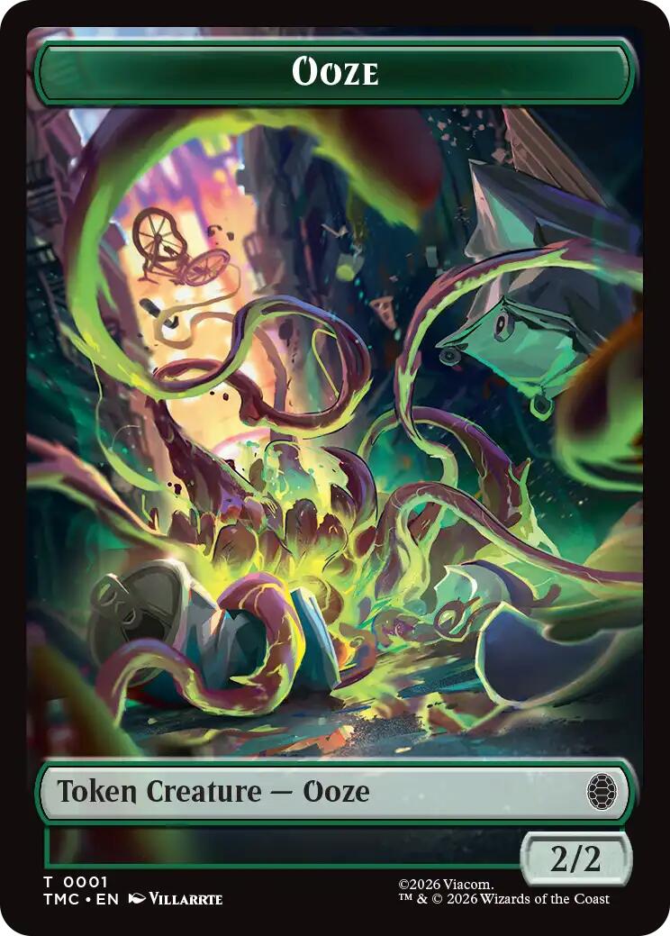 Ooze // Clue Double-Sided Token [Teenage Mutant Ninja Turtles Commander Tokens] | Magic Magpie