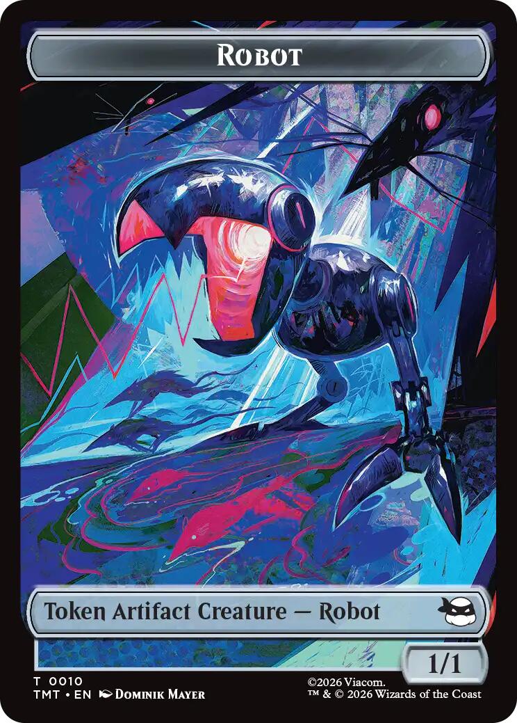 Robot // Food Double-Sided Token [Teenage Mutant Ninja Turtles Tokens] | Magic Magpie