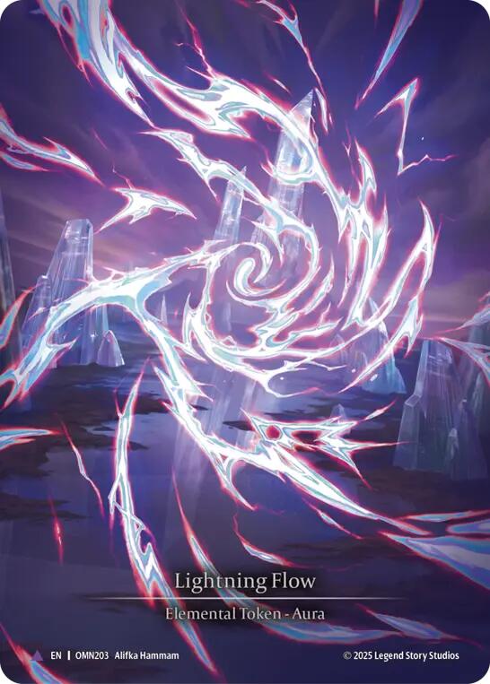 Lightning Flow (C) [OMN203] (Omens of the Third Age)  Cold Foil | Magic Magpie