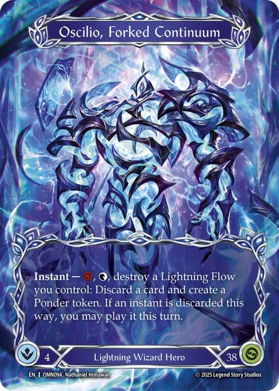 Oscilio, Forked Continuum (Marvel) [OMN094] (Omens of the Third Age)  Cold Foil | Magic Magpie