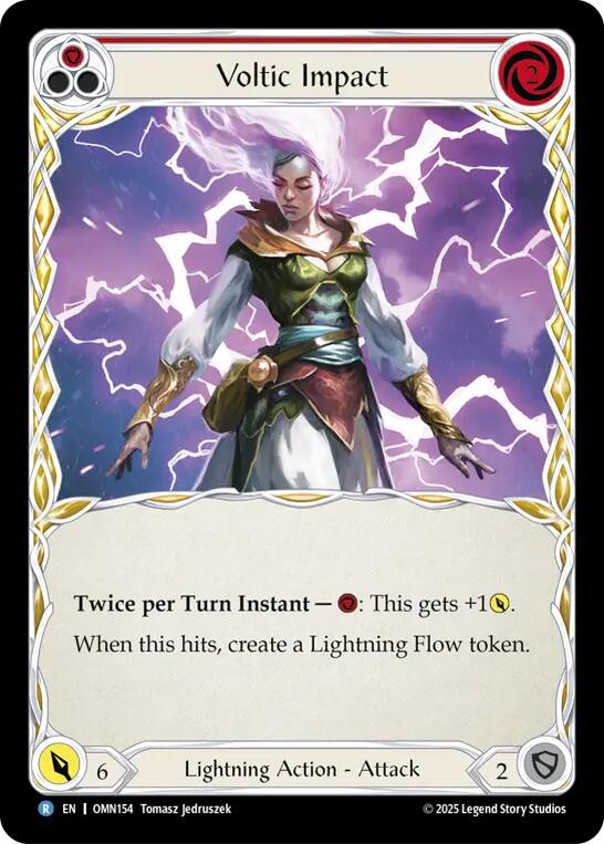 Voltic Impact [OMN154] (Omens of the Third Age)  Rainbow Foil | Magic Magpie