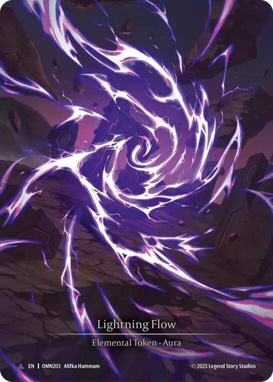 Lightning Flow (A) [OMN203] (Omens of the Third Age)  Cold Foil | Magic Magpie