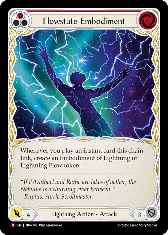 Flowstate Embodiment (Red) [OMN146] (Omens of the Third Age) | Magic Magpie
