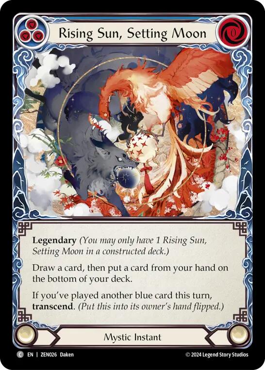 Rising Sun, Setting Moon // Inner Chi [ZEN026] (Part the Mistveil Zen Blitz Deck) | Magic Magpie