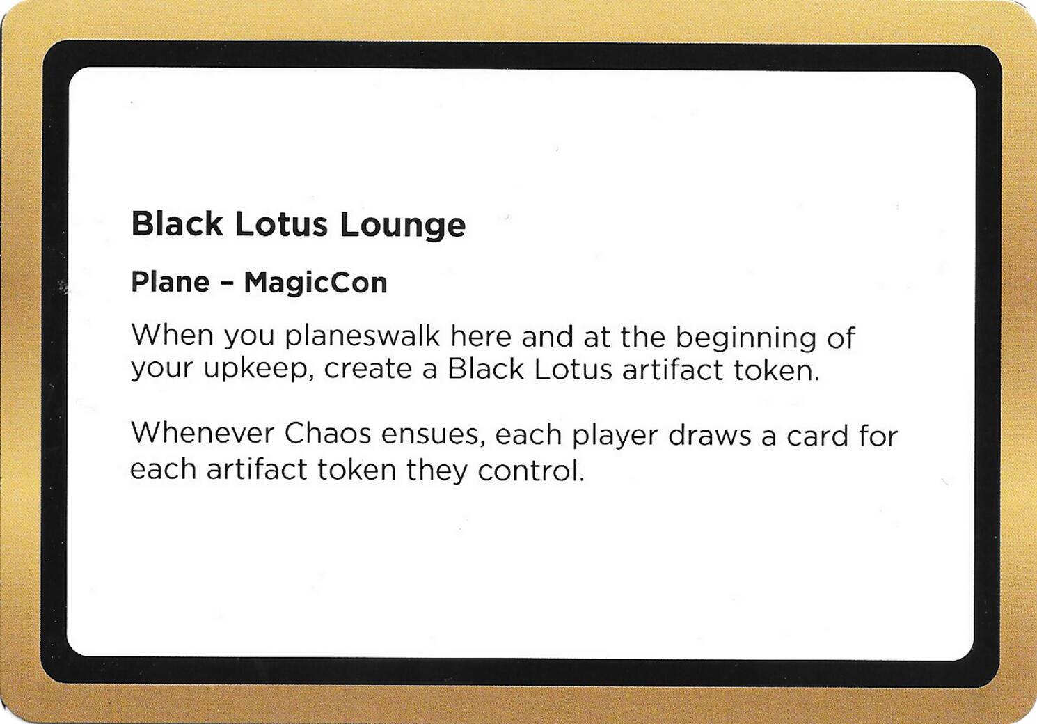 Black Lotus Lounge (Black Lotus Unknown Planechase) [Oversize Cards] | Magic Magpie