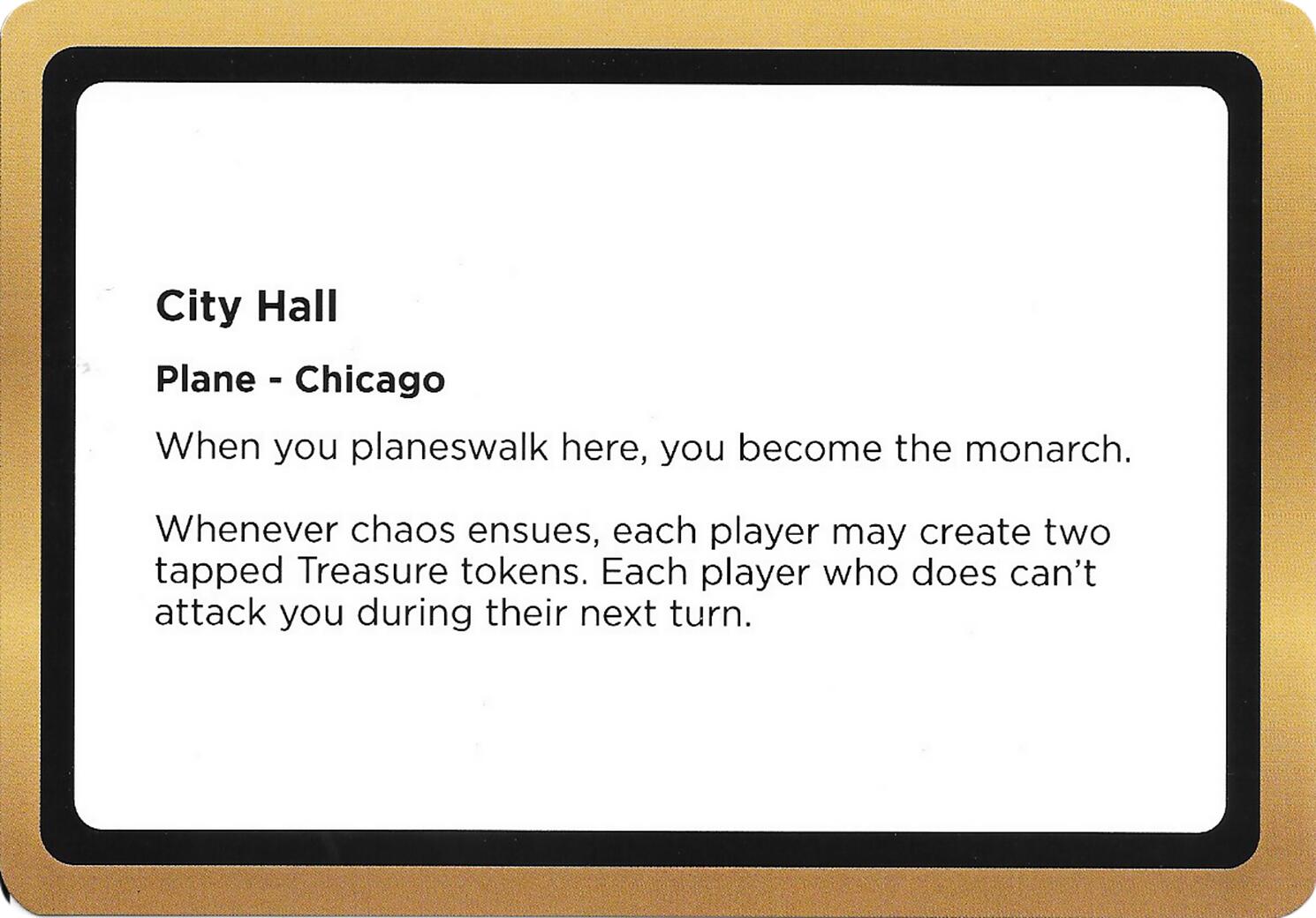 City Hall (Black Lotus Unknown Planechase) [Oversize Cards] | Magic Magpie