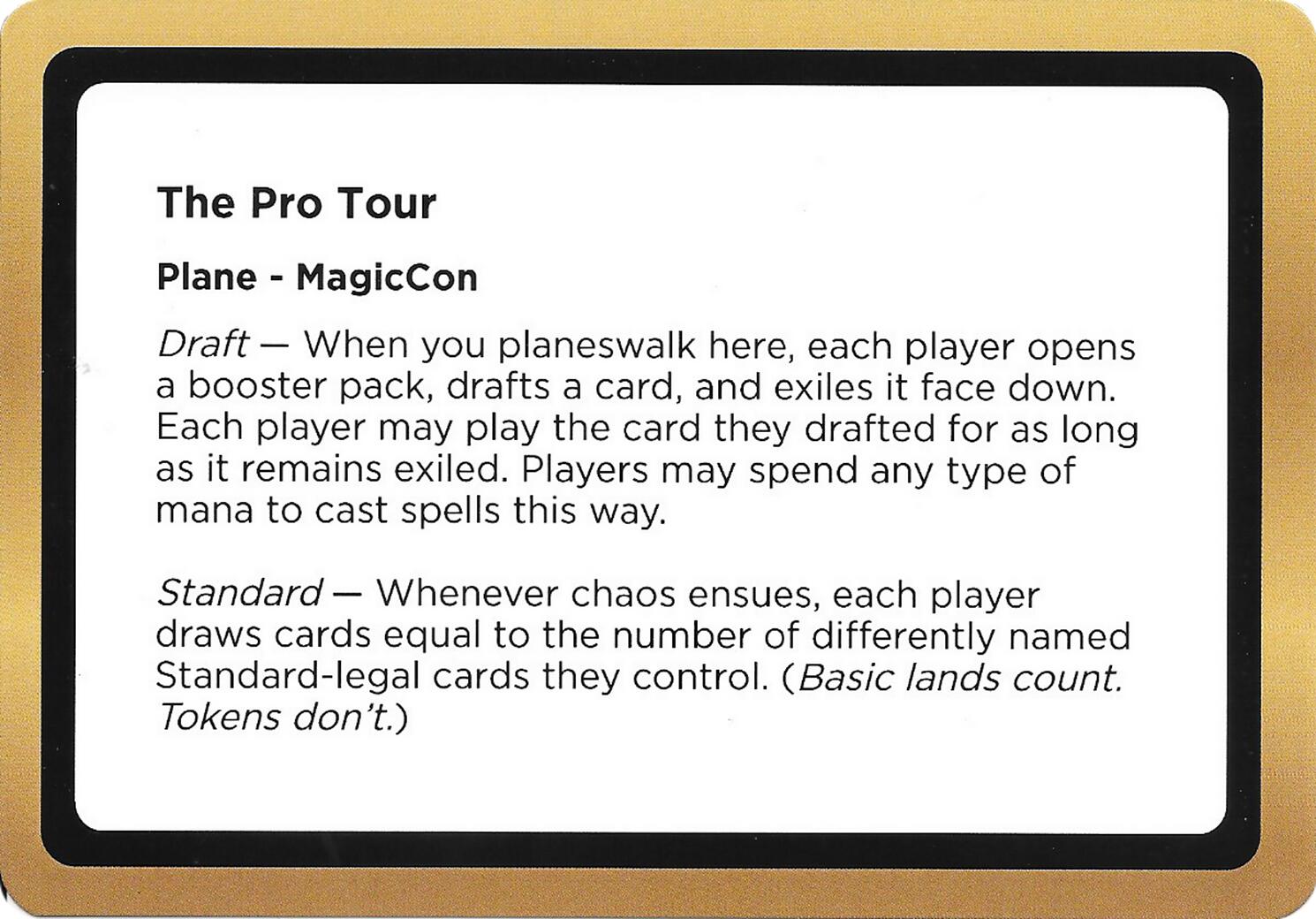 The Pro Tour (Black Lotus Unknown Planechase) [Oversize Cards] | Magic Magpie