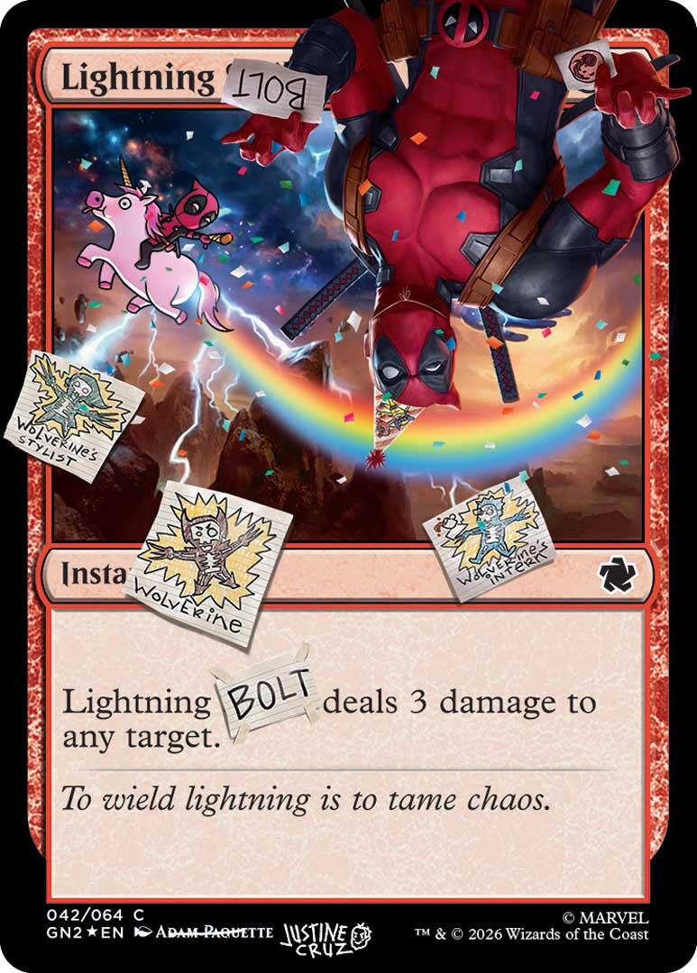Lightning Bolt (042) (Pool Party Foil) [Secret Lair Drop Series] | Magic Magpie